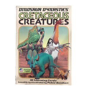 Dinosaur Dynasties: Cretaceous Creatures Cards, Set of 30 Learning Flash Cards